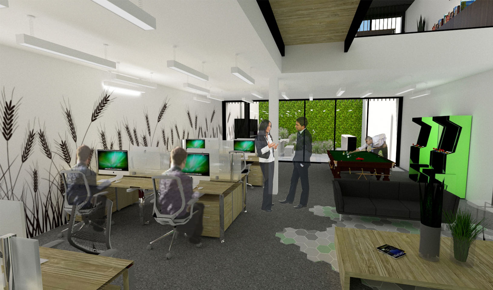 Diseño de espacios de trabajo modernos, diseño interior de oficinas